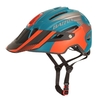 Casque de vélo avec feu arrière à LED Casques de vélo de route de montagne Casque de protection de sécurité Sport de plein air avec visière amovible