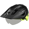 Casque de vélo de montagne avec visière amovible Lunettes détachables Ultralight réglable VTT Casque de vélo de vélo Hommes Femmes Sports Casque de sécurité en plein air
