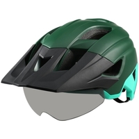 Casque de vélo de montagne avec visière amovible Lunettes détachables Ultralight réglable VTT Casque de vélo de vélo Hommes Femmes Sports Casque de sécurité en plein air