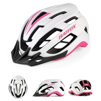 Casque de vélo léger réglable casque de cyclisme casque de vélo de route de montagne avec pare-soleil détachable à dégagement rapide unisexe