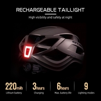 Casque de vélo réglable ultra-léger GUB avec lunettes magnétiques détachables