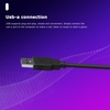Casque filaire USB avec microphone antibruit sur l