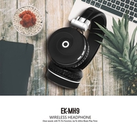 Casque sans fil BT5.0 monté sur la tête MH9 Fonctionnement du bouton de son stéréo pliable avec fonction TF FM