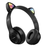 Casque sans fil Over Ear Casque avec micro Prend en charge la carte TF Carte mémoire Fonction radio FM Casque stéréo multifonctionnel et portable Prise 3, 5 mm pour les voyages,  le travail et le"idien