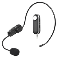 Casque UHF Microphone sans fil Ensemble de micro sans fil professionnel Récepteur 6, 35 mm pour haut-parleur Amplificateur de voix pour la formation pédagogique