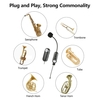 Casque UHF Microphone sans fil Instrument Mic Microphone Hifi omnidirectionnel Instrument sans fil Système de microphone Récepteur et émetteur Clip UHF Type Mic + Récepteur pour saxophone Saxophone Cor français Trompette Trompette