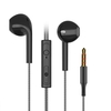 Casques de Sport intra-auriculaires basse filaire 3.5mm dans les téléphones auriculaires casque de contrôle des touches avec micro écouteurs de musique pour téléphone portable ordinateur PC