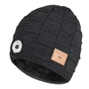Casquette de musique sans fil BT LED Chapeau illuminé Hommes Femmes Chapeau tricoté à LED chaude avec 3 modes d