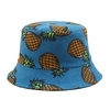 Casquettes de pêcheur à large bord pliable à double face d