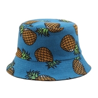 Casquettes de pêcheur à large bord pliable à double face d