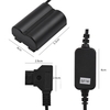 Câble adaptateur secteur V-Mount D-TAP vers CP-W235 Remplacement du chargeur de coupleur CC de batterie factice pour Fujifilm X-T4