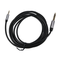 Câble audio 3, 5 mm à 6, 5 mm Câble de connexion mâle à mâle 3, 5 mm à 6, 5 mm Coque en alliage d