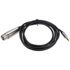 Câble audio 3, 5 mm vers XLR 3, 5 mm mâle vers canon femelle guitare téléphone carte son mélangeur ligne de connexion 1, 5 m noir