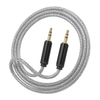 Câble Audio Auxiliaire Jack 3.5mm Mâle à Câble Audio Auxiliaire Mâle pour Voiture / Téléphone / Ordinateur Portable,  Argent