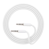 Câble Audio Auxiliaire Jack 3.5mm Mâle à Cordon Audio Rallonge Mâle Audio,  Blanc