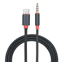 Câble audio mâle de type C à 3, 5 mm TRRS mâle 3, 12 pieds USB-C à 3, 5 mm casque adaptateur stéréo pour voiture/maison,  or 3, 12 pieds