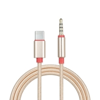 Câble audio mâle de type C à 3, 5 mm TRRS mâle 3, 12 pieds USB-C à 3, 5 mm casque adaptateur stéréo pour voiture/maison,  or 3, 12 pieds