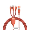 Câble Baseus Flash Series 2 for 3 1.2m PD 100W QC 18W Cordon de charge rapide 3-en-1 Type-C / USB vers MicroUSB / Type-C / iPhone Câble de charge rapide compatible pour les téléphones Andriod / iPhone / Xiaomi