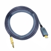 Câble de guitare USB Accessoires de guitare électrique Adaptateur de cordon de connecteur Audio de guitare Interface de câble de guitare 6.35mm