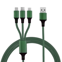 Câble USB 3 EN 1 pour téléphone portable Câble d