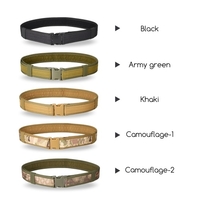 Ceinture de chasse de formation 2IN ceinture de taille robuste ceinture utilitaire de combat en plein air avec boucle à déclenchement rapide
