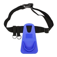 Ceinture de soutien de canne à pêche Ceinture de taille de canne à pêche réglable Porte-attirail de pêche Ceinture de taille rembourrée
