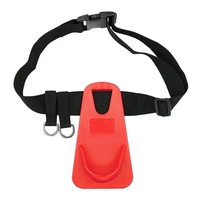 Ceinture de soutien de canne à pêche Ceinture de taille de canne à pêche réglable Porte-attirail de pêche Ceinture de taille rembourrée