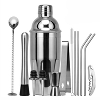 CG1207 13PCS 304 Ensemble Shaker à Cocktail En Acier Inoxydable Boisson Making Tool Kit Cadeau D