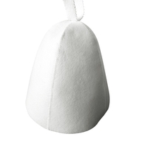 Chapeau de douche en feutre lisse épais salle de bain Sauna absorber l