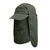 Chapeau de pare-soleil multifonctionnel unisexe Crème solaire à 360 ° Couvre-visage amovible Rabat de cou Casquette de soleil hydrofuge respirante pour la pêche Escalade