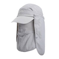 Chapeau de pare-soleil multifonctionnel unisexe Crème solaire à 360 ° Couvre-visage amovible Rabat de cou Casquette de soleil hydrofuge respirante pour la pêche Escalade