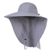 Chapeau de soleil à large bord pour femmes avec rabat de cou pour les voyages,  le camping,  la randonnée,  la navigation de plaisance,  la pêche