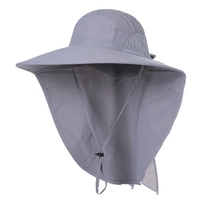 Chapeau de soleil à large bord pour femmes avec rabat de cou pour les voyages,  le camping,  la randonnée,  la navigation de plaisance,  la pêche