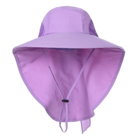 Chapeau de soleil à large bord pour femmes avec rabat de cou pour les voyages,  le camping,  la randonnée,  la navigation de plaisance,  la pêche