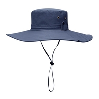 Chapeau de soleil à large bord Protection UV Chapeau de seau pliable pour la pêche Randonnée Camping 12CM Brim