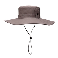 Chapeau de soleil à large bord Protection UV Chapeau de seau pliable pour la pêche Randonnée Camping 12CM Brim