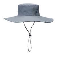 Chapeau de soleil à large bord Protection UV Chapeau de seau pliable pour la pêche Randonnée Camping 12CM Brim
