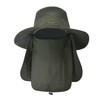 Chapeau de soleil Protection UV à large bord couvre-visage à rabat capuchon multifonctionnel pour la randonnée sur la plage de pêche