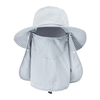 Chapeau de soleil Protection UV à large bord couvre-visage à rabat capuchon multifonctionnel pour la randonnée sur la plage de pêche