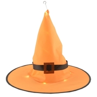 Chapeau de sorcière rougeoyant Holleween Decoration