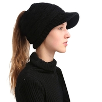 Chapeau femme épaisse tricoté doux chaud hiver femme