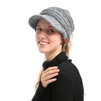 Chapeau femme épaisse tricoté doux chaud hiver femme