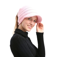 Chapeau femme épaisse tricoté doux chaud hiver femme