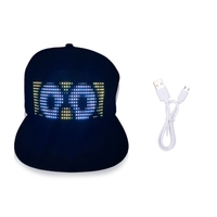 Chapeaux LED Casquettes de message d