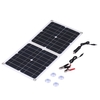 Charge de panneau solaire pliable de 50 W avec module à haute efficacité de sortie CC et USB et TYPE-C IP65 résistant à l