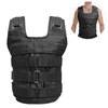 Charge maximale 50kg gilet pondéré réglable veste de poids Oxford exercice poids chargement tissu musculation (vide)