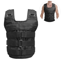 Charge maximale 50kg gilet pondéré réglable veste de poids Oxford exercice poids chargement tissu musculation (vide)