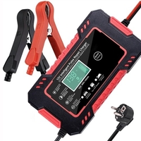 Chargeur de batterie de voiture 12V 6A chargeur de batterie automatique intelligent avec écran LCD