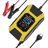 Chargeur de batterie de voiture,  chargeur de batteries au plomb 12 V 7 A,  écran LCD Mainteneur de batterie intelligent Chargeurs d