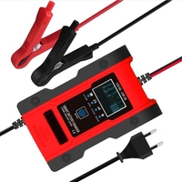 Chargeur de batterie de voiture Chargeur de batteries au plomb 12V 7A Affichage LCD Mainteneur de batterie intelligent Chargeurs d